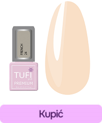 Lakier hybrydowy TUFI profi PREMIUM French 24 mrożony róż 8ml